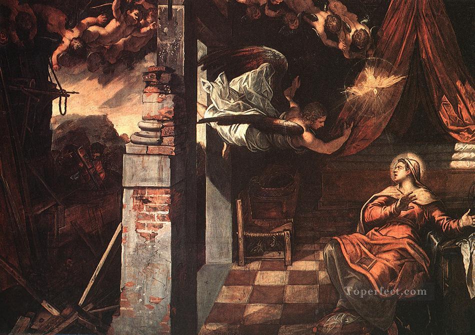 Annunciation Italian Renaissance Tintoretto Oil Paintings